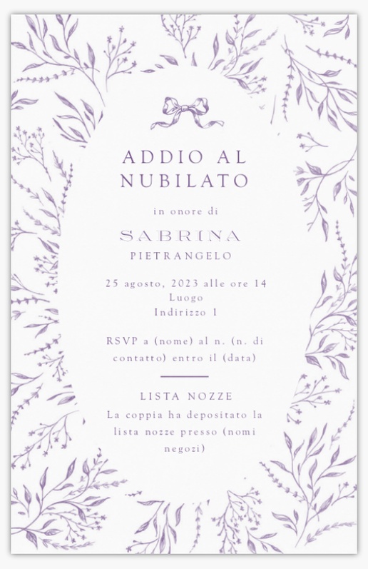 Anteprima design per Galleria di design: inviti e biglietti per festa della sposa, Piatto 18.2 x 11.7 cm