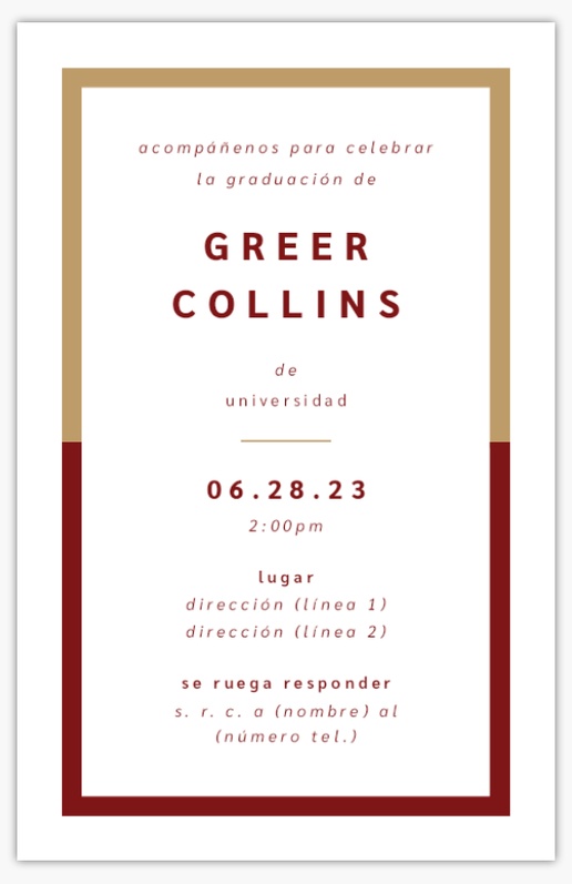 Un fiesta de graduación moderno diseño marrón rojo para Ocasión