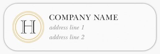 Design Preview for  Return Address Labels Templates, White Paper