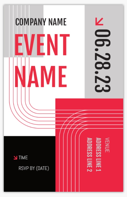 A modern event red purple design for Business