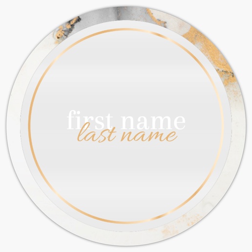 Design Preview for Design Gallery: Elegant Product Labels on Sheets, 1.5" x 1.5" Circle