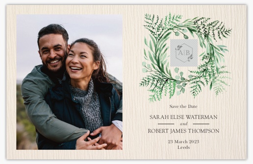 Design Preview for Templates for Rustic Save The Date Cards , Flat 11.7 x 18.2 cm