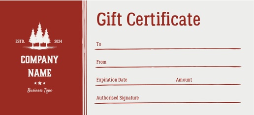 Design Preview for Agriculture & Farming Gift Certificates Templates