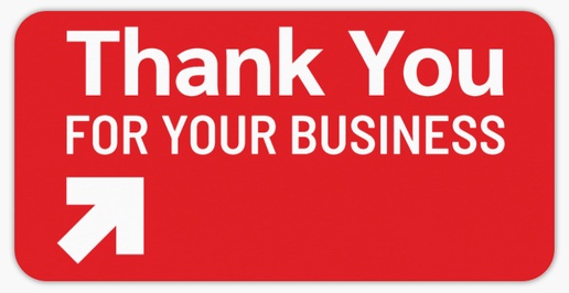 A bold thank you red white design for Art & Entertainment