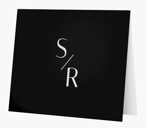 Un monograma moderno iniciales diseño negro gris para Tema