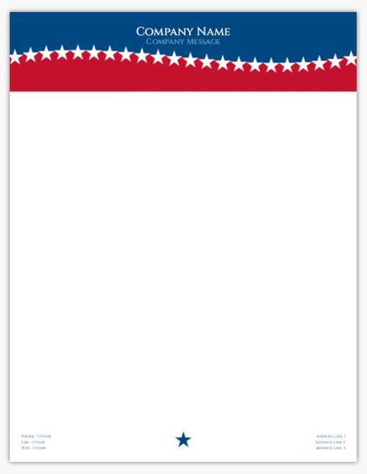 A america usa red blue design for Patriotic