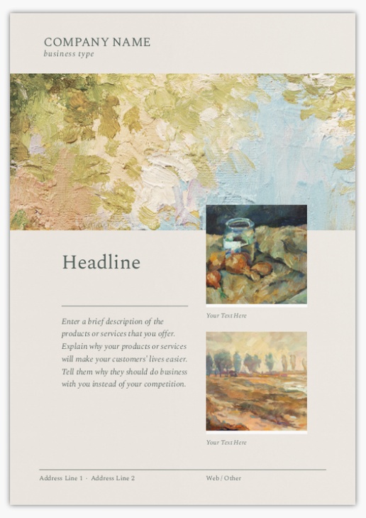 Design Preview for Design Gallery: Antiques Postcards, A5 (148 x 210 mm)