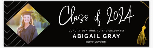 Design Preview for Design Gallery: Personalized Graduation Banners, 2.5' x 8' Indoor vinyl Single-Sided