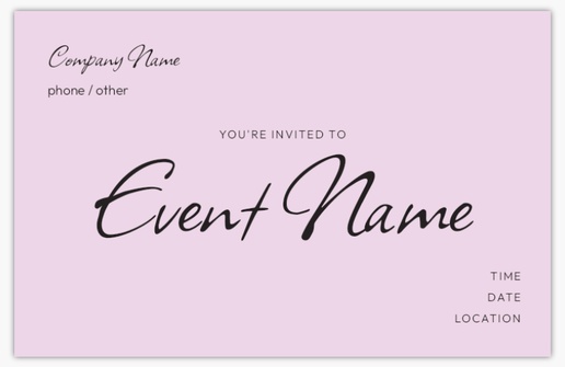 Design Preview for Modern & Simple Invitations & Announcements Templates, 4.6” x 7.2” Flat