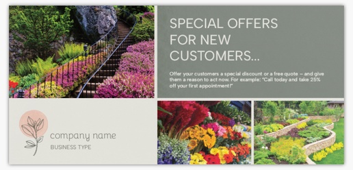 Design Preview for Design Gallery: Florists Postcards, DL (99 x 210 mm)