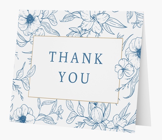 Design Preview for  Custom Thank You Cards Templates, Folded 5.5" x 4"