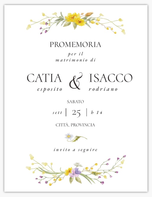 Anteprima design per Biglietti Save the date, 13,9 x 10,7 cm