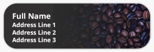 Design Preview for Coffee Shops Return Address Labels Templates, White Paper