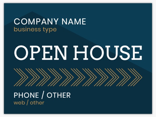 A real estate sign house blue gray design for Purpose