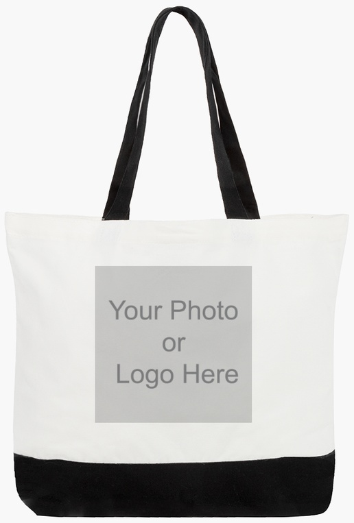 Design Preview for  VistaPrint® Large Cotton Tote Bag Templates