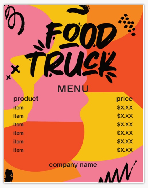 Design Preview for Design Gallery: Ice Cream & Food Trucks Aluminum A-Frame Signs, 1 Insert - No Frame 22" x 28"