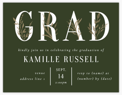 A grad graduation party gray design for Occasion