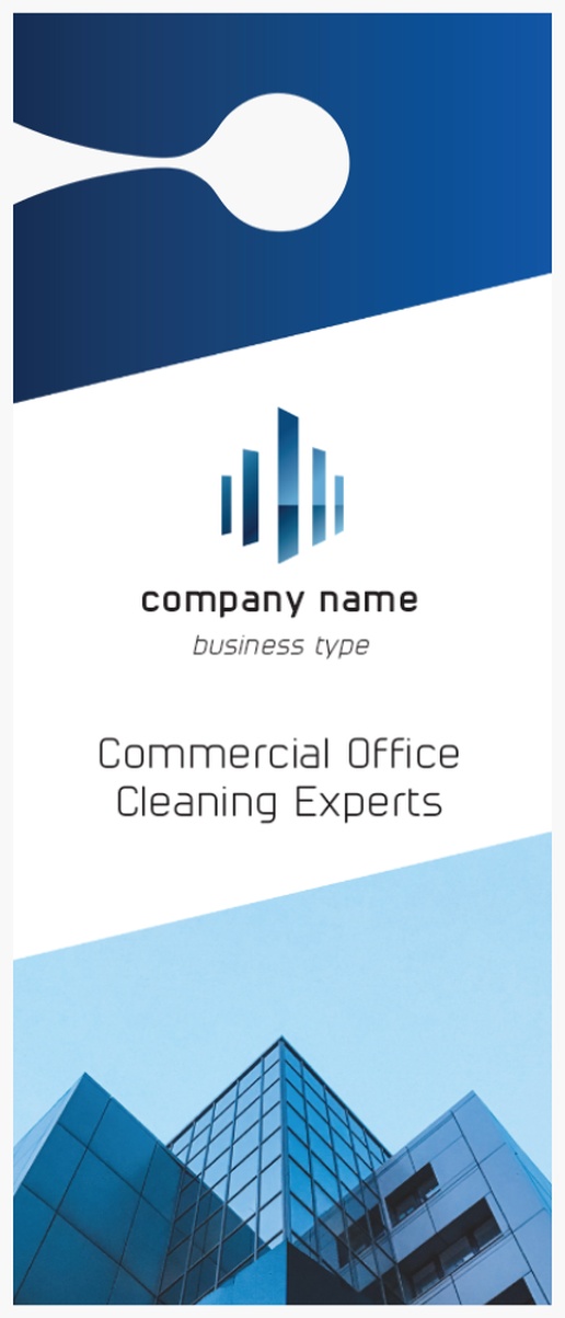A window cleaning business services blue white design