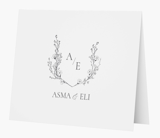 Design Preview for Elegant Personalized Note Cards Templates, Folded 5.5" x 4"