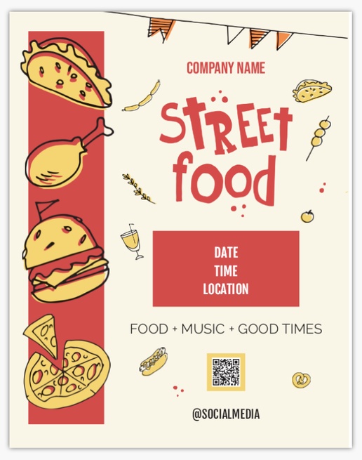 Design Preview for Design Gallery: Ice Cream & Food Trucks Aluminum A-Frame Signs, 1 Insert - No Frame 22" x 28"