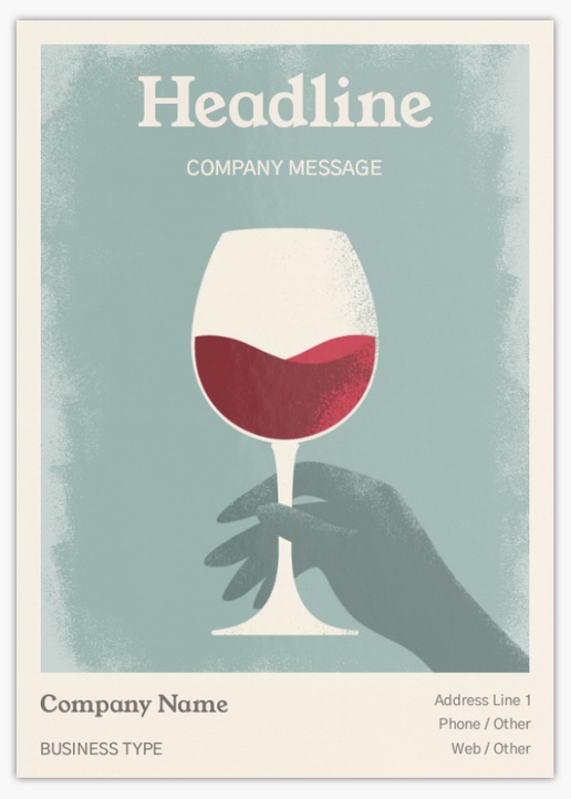 Design Preview for Design Gallery: Beer, Wine & Spirits Postcards, A6 (105 x 148 mm)