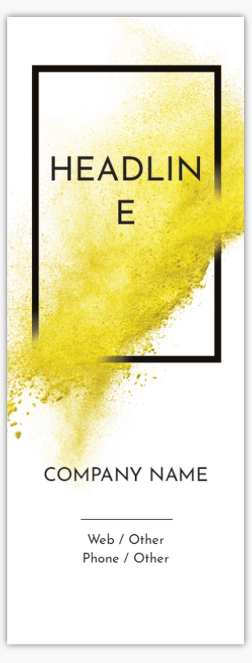 A logo paint white yellow design for Art & Entertainment