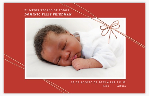Un bebé nuevo el mejor regalo de todos diseño blanco rojo para Tradicional y Clásico con 1 imágenes