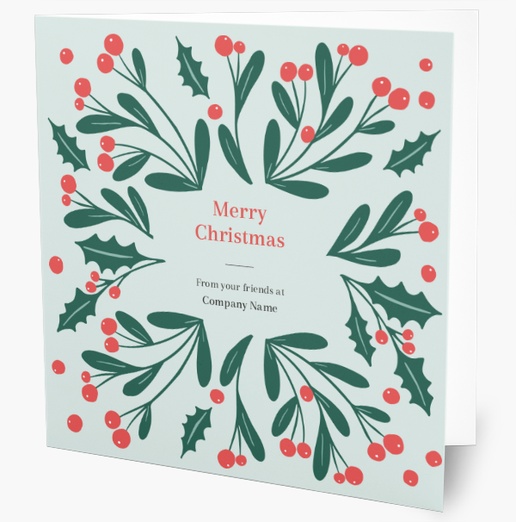 Design Preview for  Christmas Cards Templates, Folded 5.5" x 5.5" 