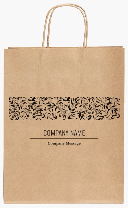 Design Preview for Design Gallery: Art & Entertainment Standard Kraft Paper Bags, 24 x 11 x 31 cm