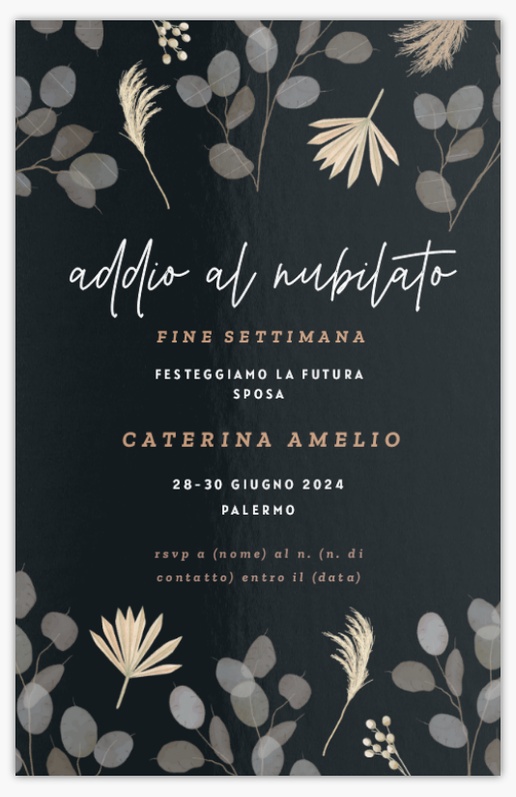 Anteprima design per Galleria di design: inviti e biglietti per addio al nubilato e celibato, Piatto 18.2 x 11.7 cm