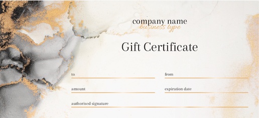 Design Preview for Retail & Sales Gift Certificates Templates