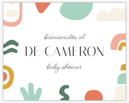 Un formas coloridas baby shower diseño gris para Bebés
