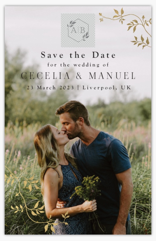 Design Preview for Templates for Traditional & Classic Save The Date Cards , Flat 11.7 x 18.2 cm