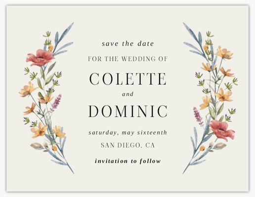 Design Preview for Design Gallery: Rustic Save the Date Cards, 5.5" x 4"
