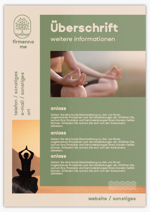 Designvorschau für Designgalerie: Postkarten Gesundheit & Wellness, A5 (148 x 210 mm)