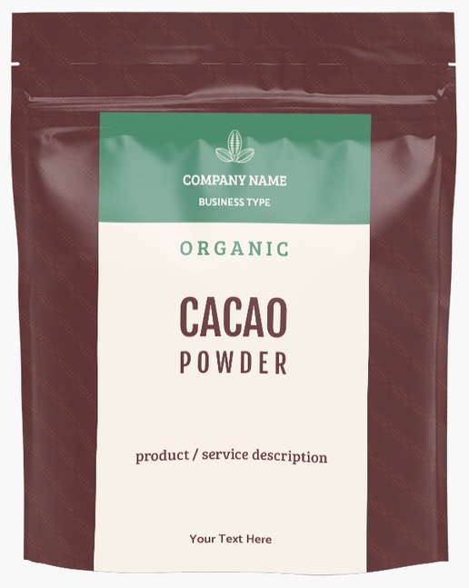 A organic chocolate brown cream design