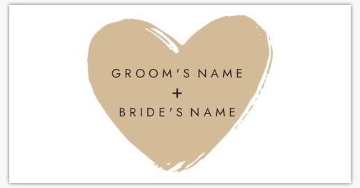 A groom and bride wedding present brown design for Wedding