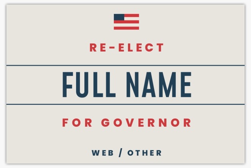 Design Preview for Political Yard Signs, 24" x 36" Horizontal