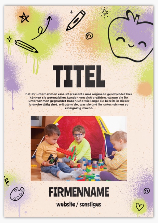 Designvorschau für Designgalerie: Postkarten Bildung & Kinderbetreuung, A5 (148 x 210 mm)