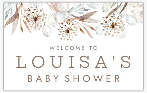 Design Preview for Design Gallery: Baby Shower Vinyl Banners, 2.5' x 4' Indoor vinyl Single-Sided