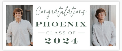 Design Preview for Design Gallery: Personalized Graduation Banners, 2.5' x 6' Indoor vinyl Single-Sided