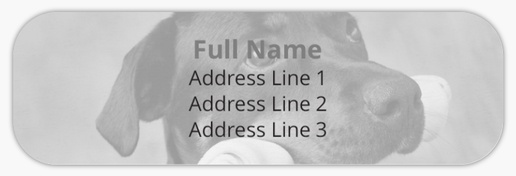 Design Preview for Pet Training Return Address Labels Templates, White Paper