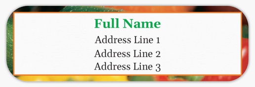 Design Preview for Organic Food Stores Return Address Labels Templates, White Paper