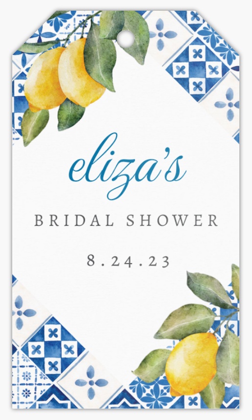 Design Preview for Bridal Shower Hang Tags Templates, 2" x 3.5" Banner