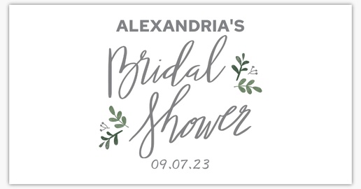 Design Preview for Design Gallery: Bridal Shower Paper Bags, Medium (9.4" x 4.3" x 12.2")