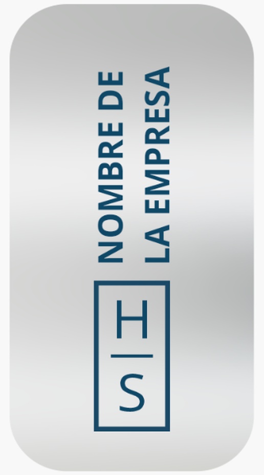 Un monograma moderno diseño azul gris para Moderno y sencillo