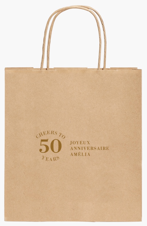 Aperçu du graphisme pour Galerie de modèles : sacs en papier kraft pour chic, 190 x 80 x 210 mm