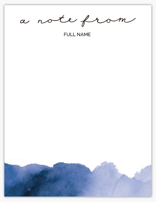 A artsy personal stationery gray blue design for Theme
