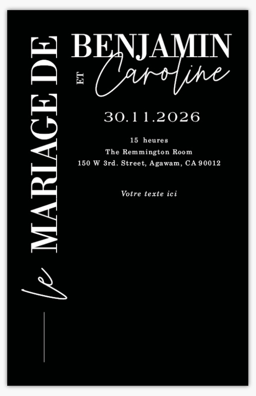 Aperçu du graphisme pour Galerie de modèles : Programmes de mariage pour Coloré, 21,6 x 13,9 cm