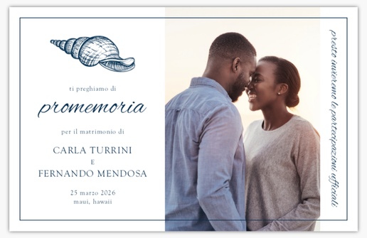 Anteprima design per Biglietti Save the date, 18.2 x 11.7 cm